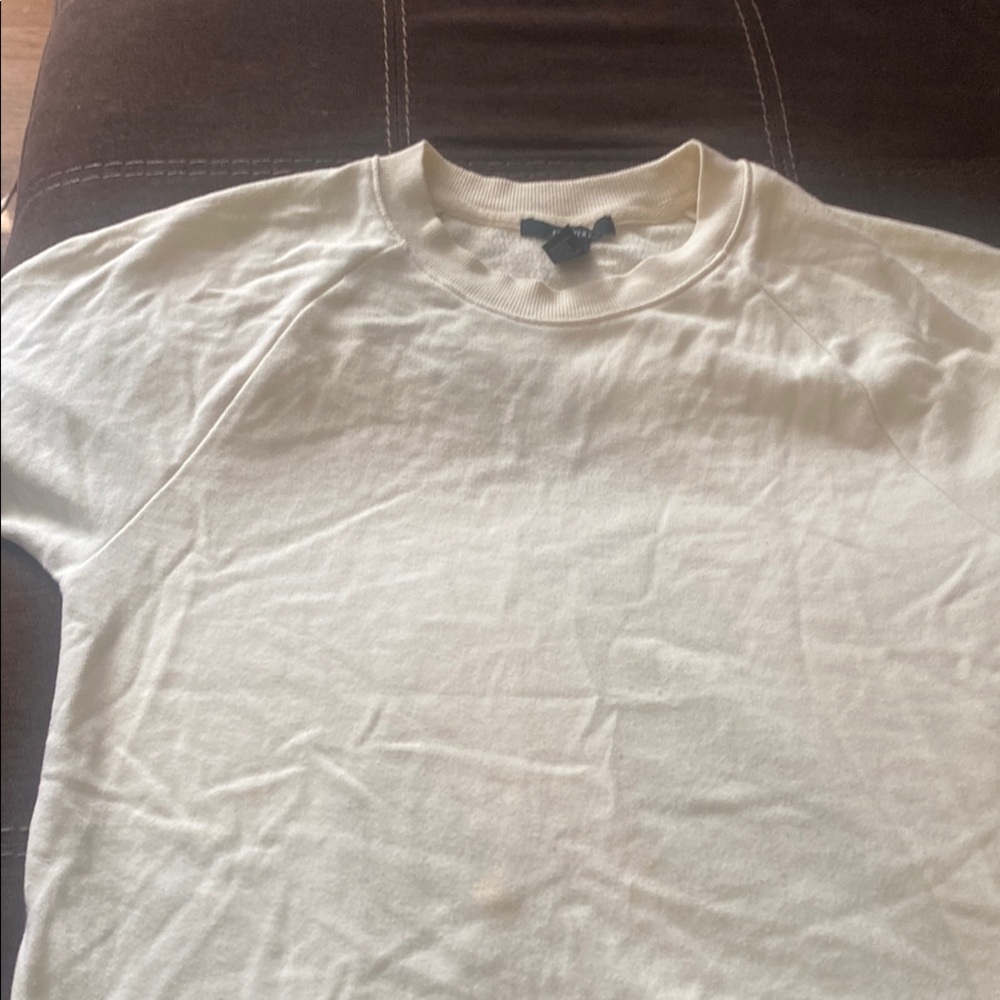 Forever 21 White Crew Neck Sweater